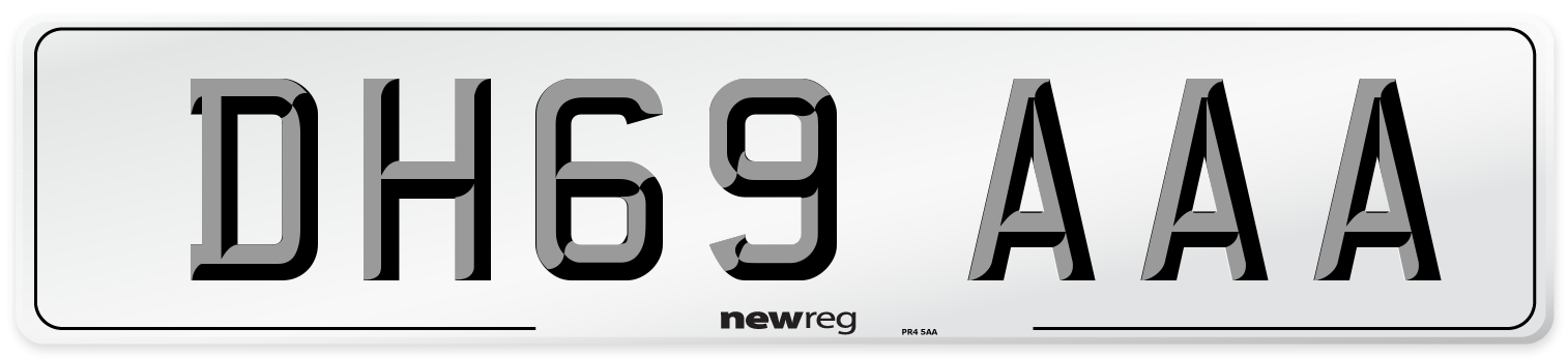 DH69 AAA Number Plate from New Reg